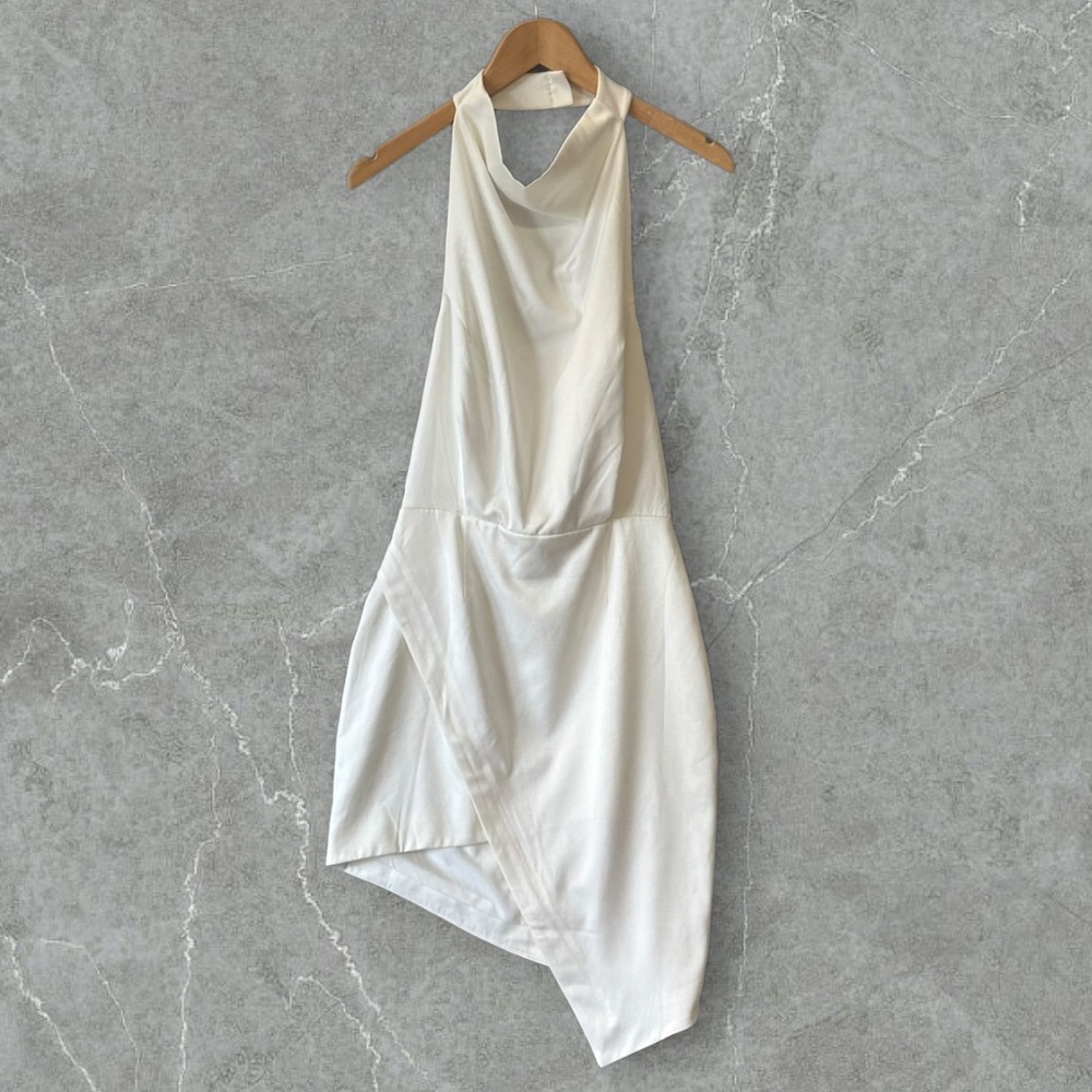Elliatt Dress Halter Women Size M White  Asymmetrical